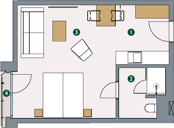 Pôdorys – Apartmán 3.18