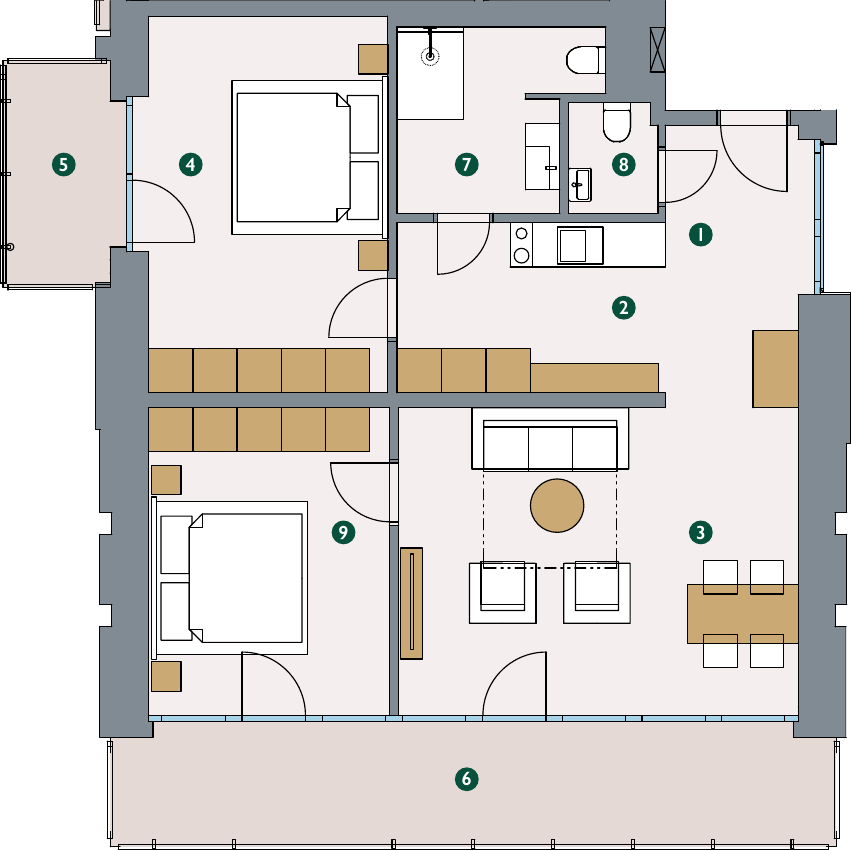 Floor plan – Suite 3.19