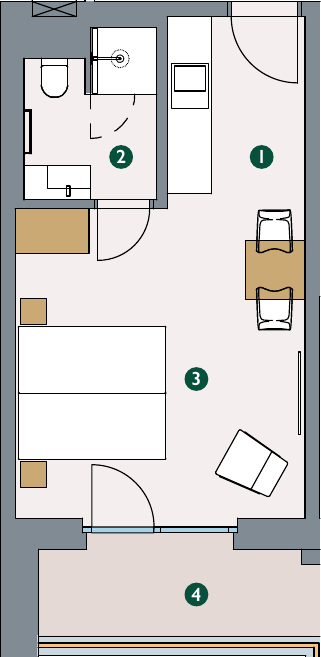Pôdorys – Apartmán 3.23