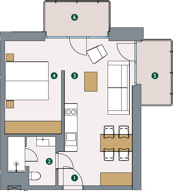 Rzut – Apartament 3.29