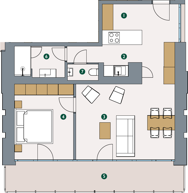 Pôdorys – Apartmán 3.9