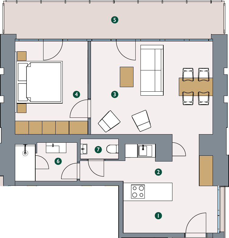 Rzut – Apartament 4.15