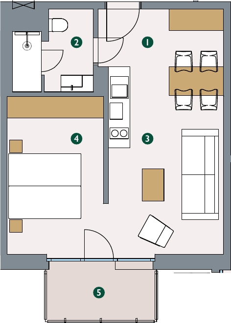 Rzut – Apartament 4.2