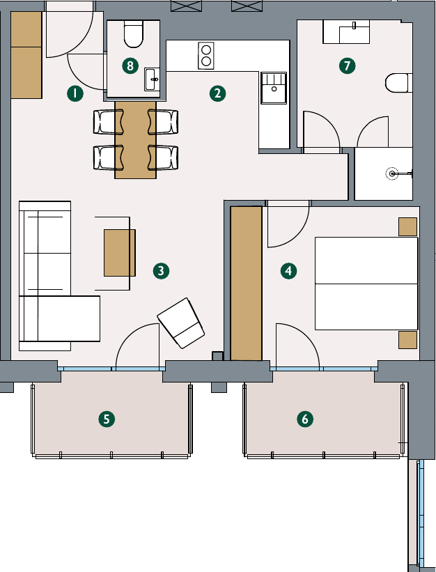 Rzut – Apartament 4.25