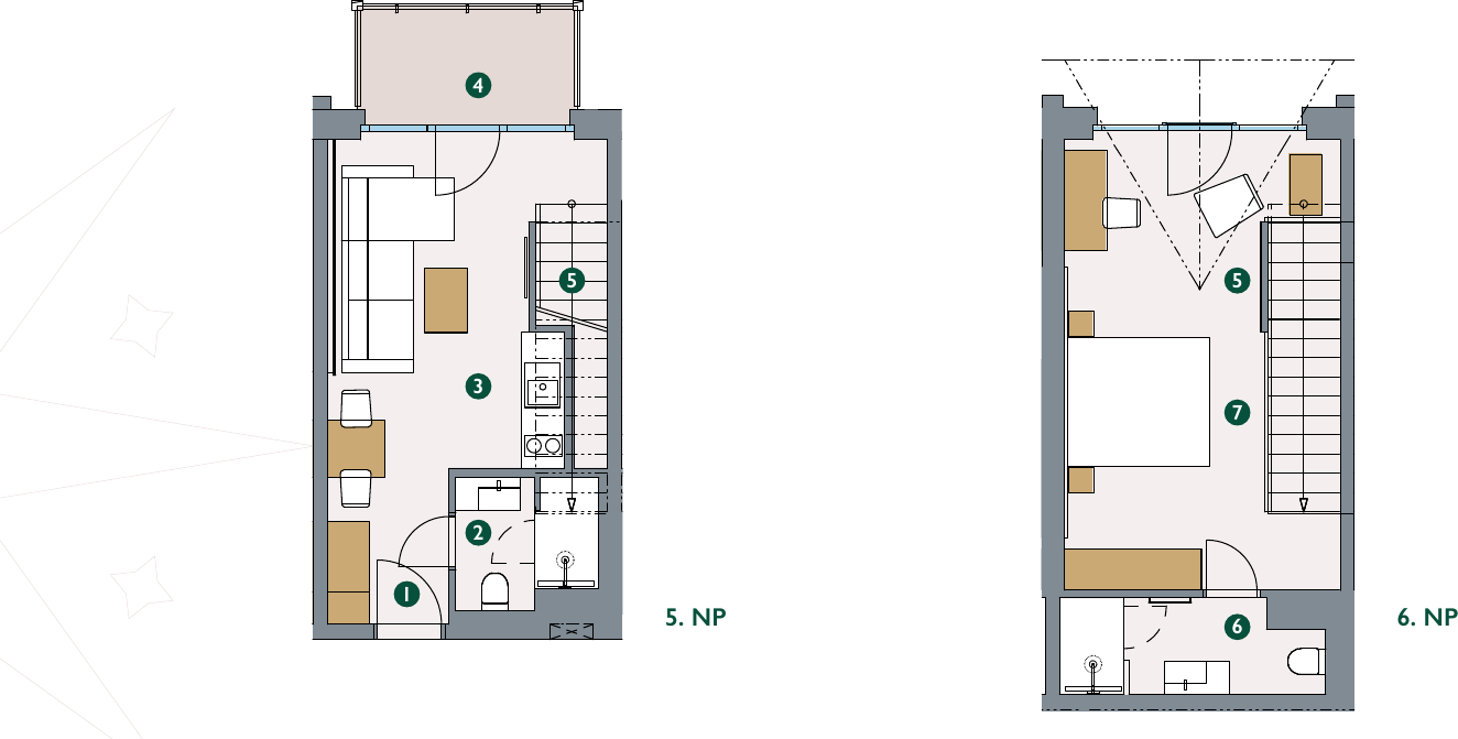 Pôdorys – Apartmán 5.14