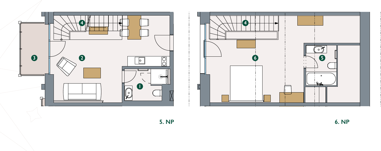 Pôdorys – Apartmán 5.20