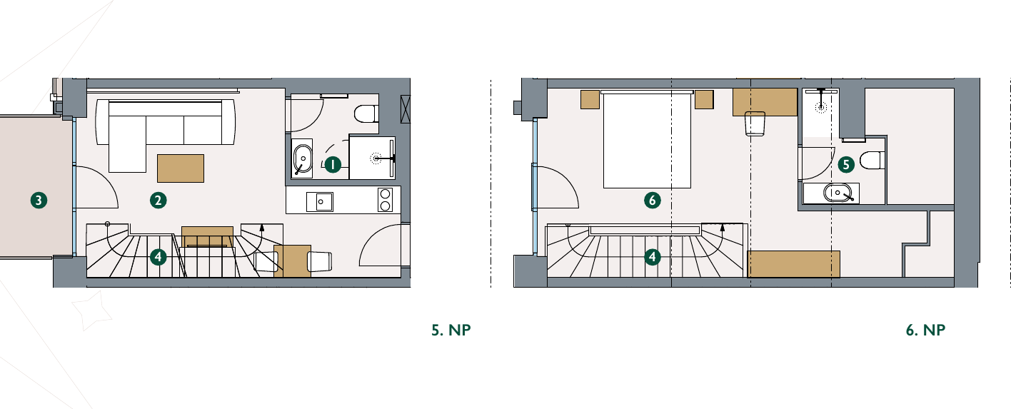 Pôdorys – Apartmán 5.23