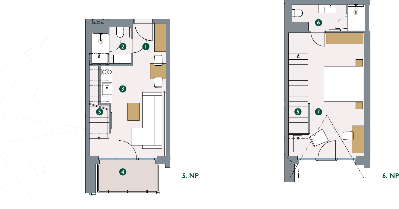 Pôdorys – Apartmán 5.28