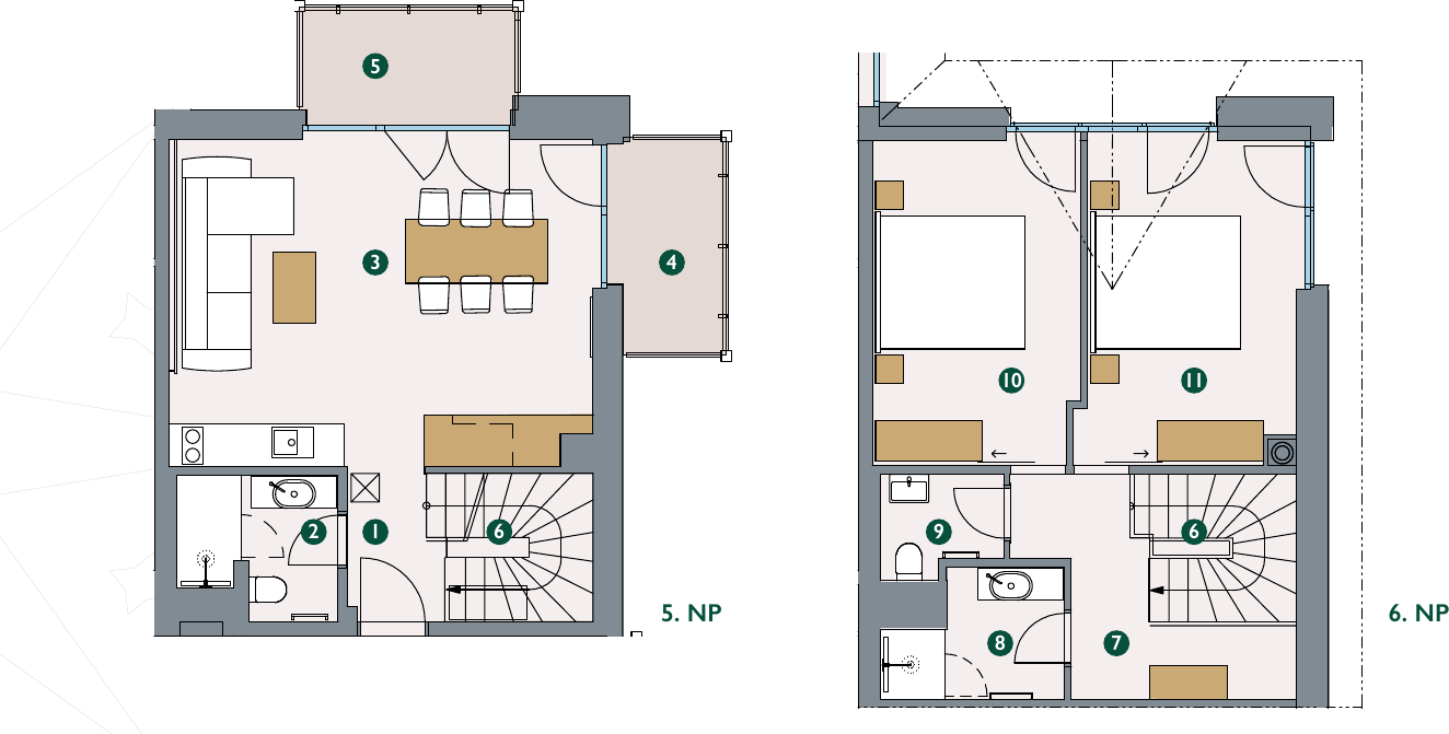 Pôdorys – Apartmán 5.37