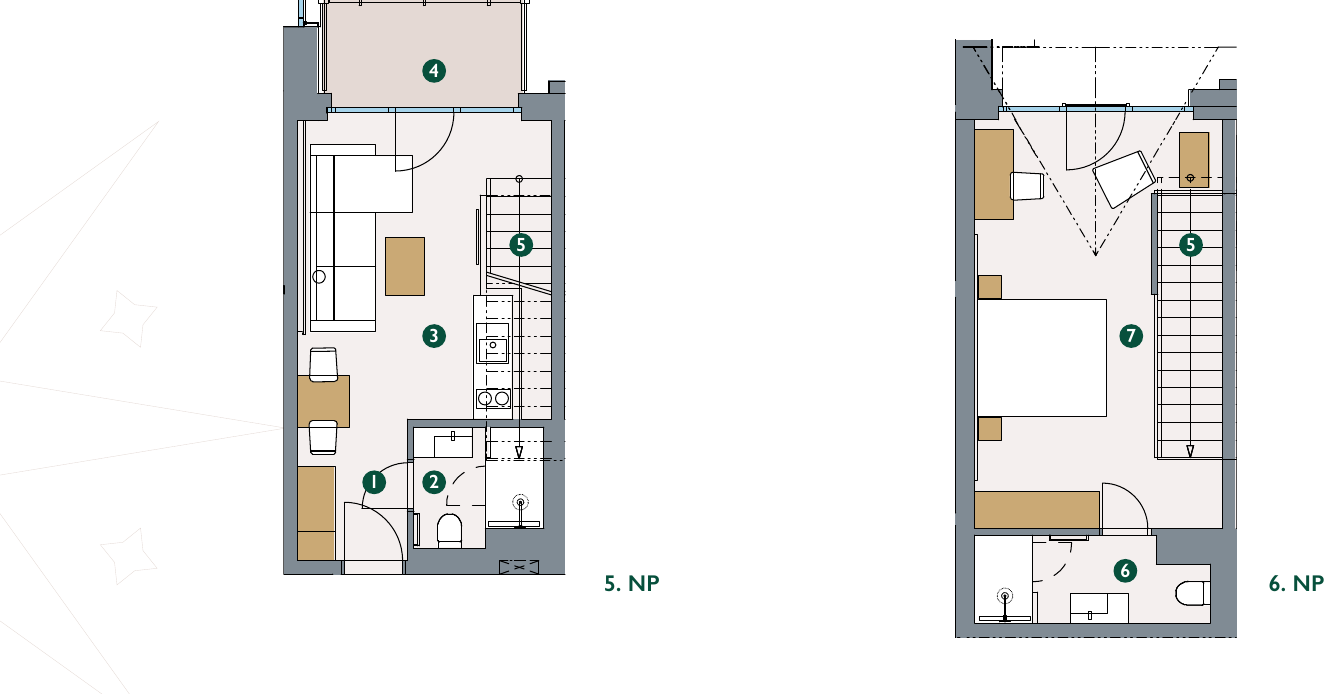 Pôdorys – Apartmán 5.39