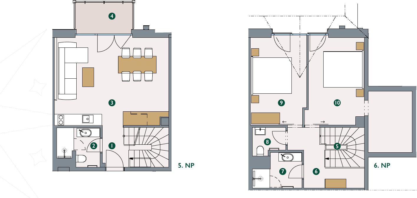 Pôdorys – Apartmán 5.4