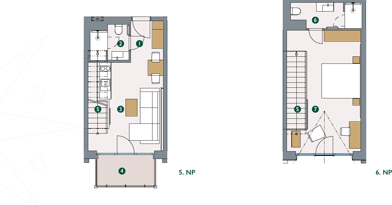 Pôdorys – Apartmán 5.42