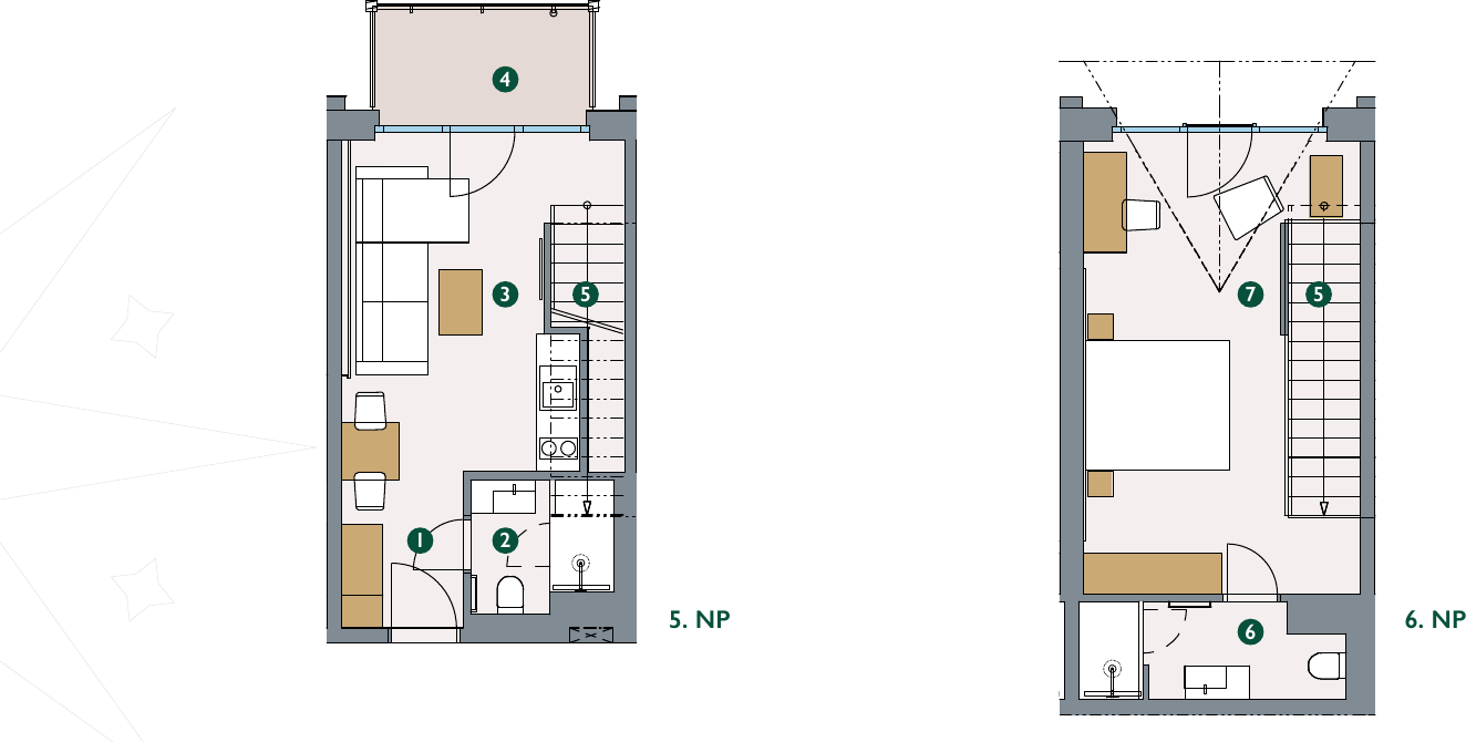 Pôdorys – Apartmán 5.44
