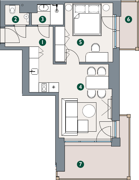 Rzut – Apartament A5.03
