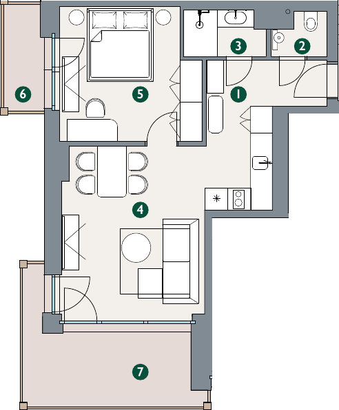 Rzut – Apartament A5.04