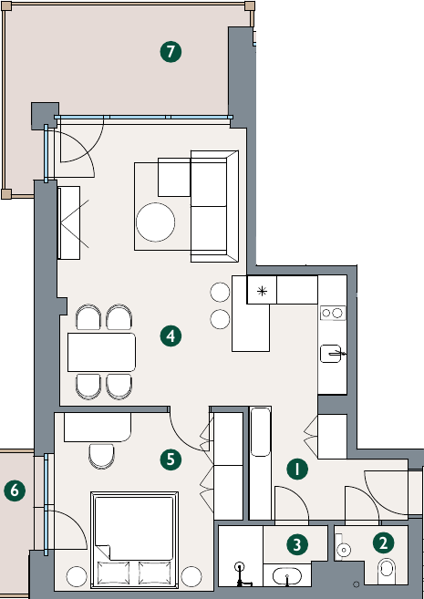 Floor plan – Suite A5.05