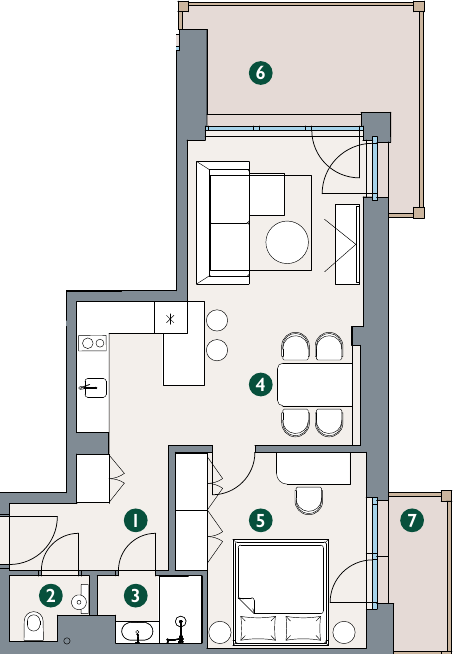 Rzut – Apartament A5.08